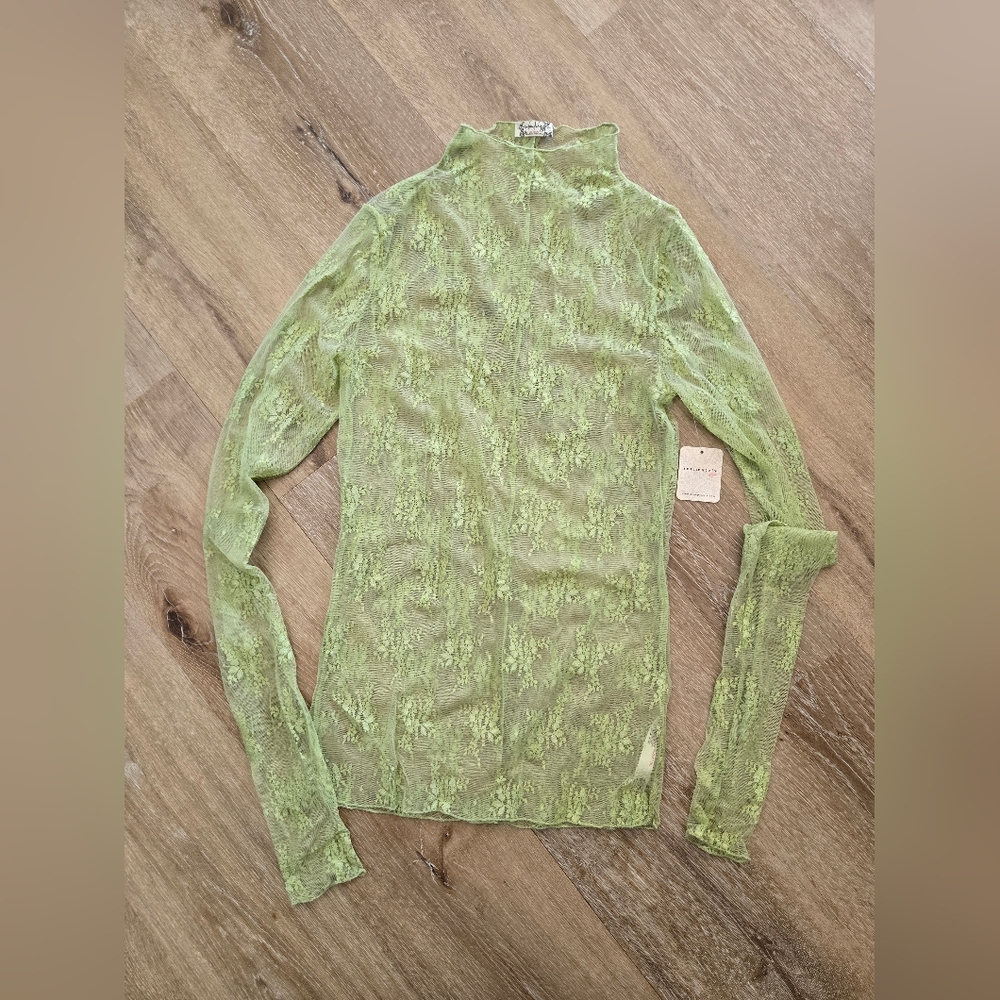 Free People Lady Lux Lace Long Sleeve